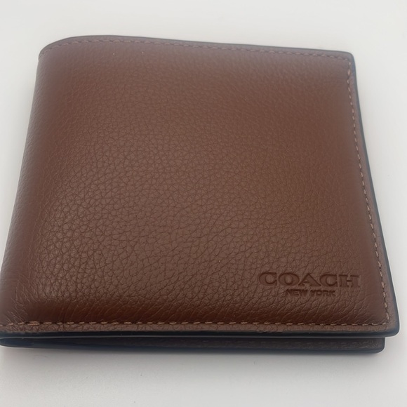 NWT Coach Leather Wallet DBL bill sport calf - Picture 3 of 7